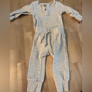Cozy Gray Baby Jumpsuit